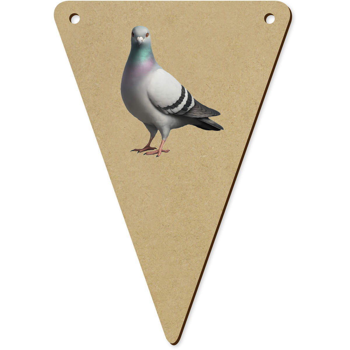 5 x 'Racing Pigeon' MDF Bunting Flags - 14cm - MDF Pennants for Parties, Nurseries, Weddings and Home Decor (BN00091374)
