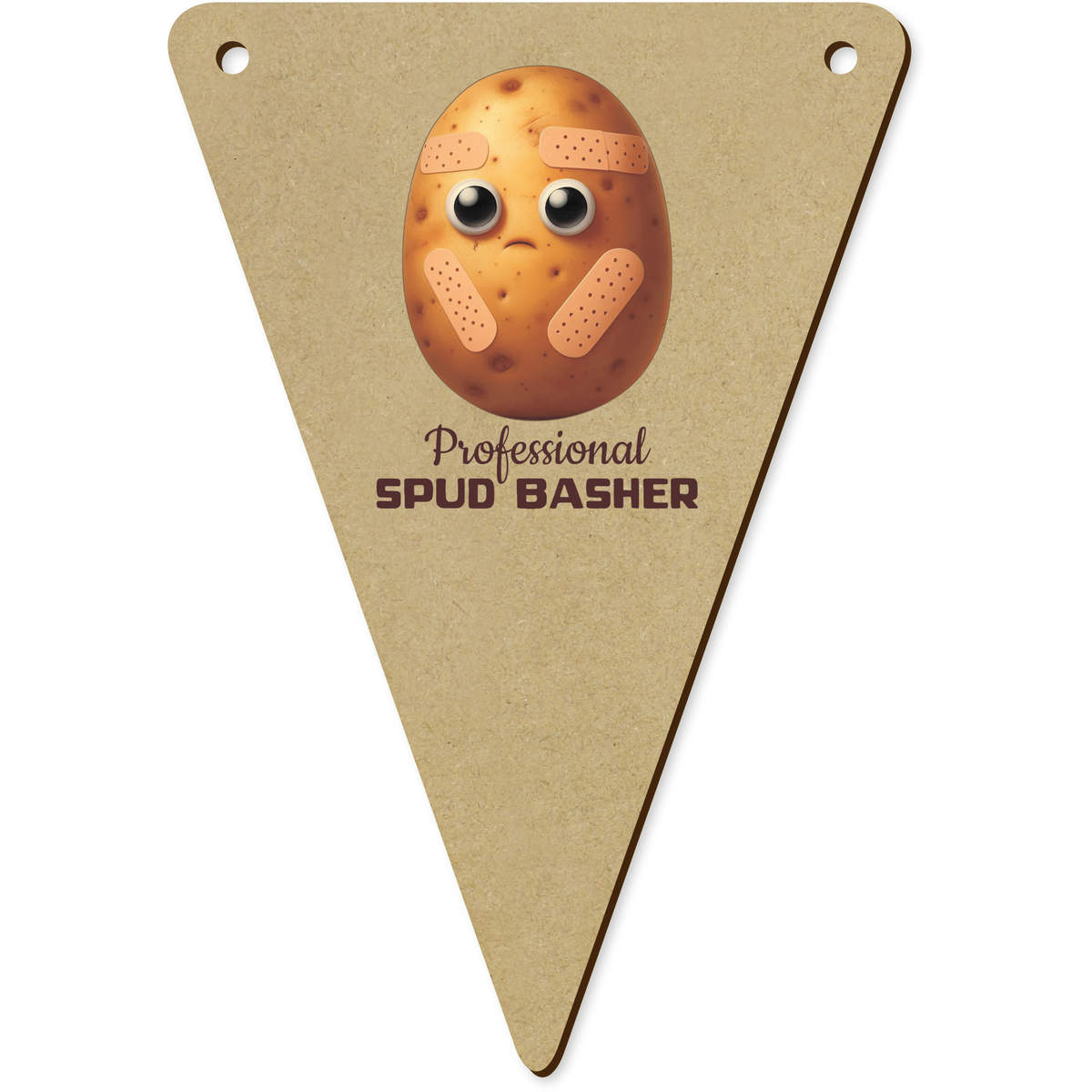 5 x 140mm 'Professional Spud Basher' Bunting Pennants / Flags (BN00091812)
