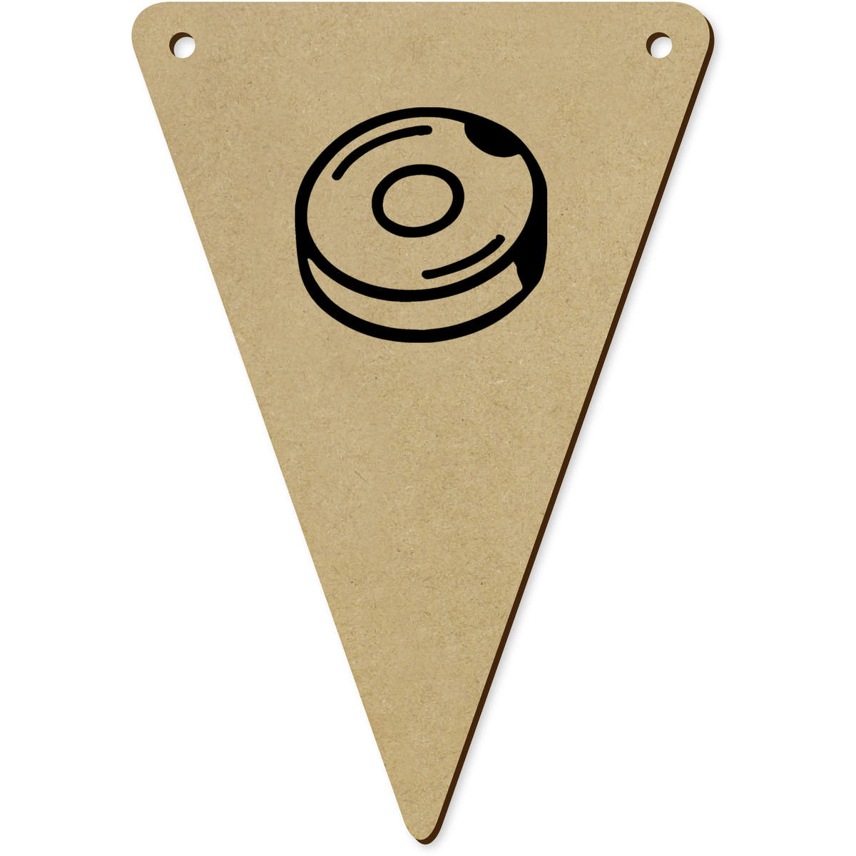 5 x 140mm 'Automatic Robot Vacuum' Bunting Pennants / Flags (BN00092167)