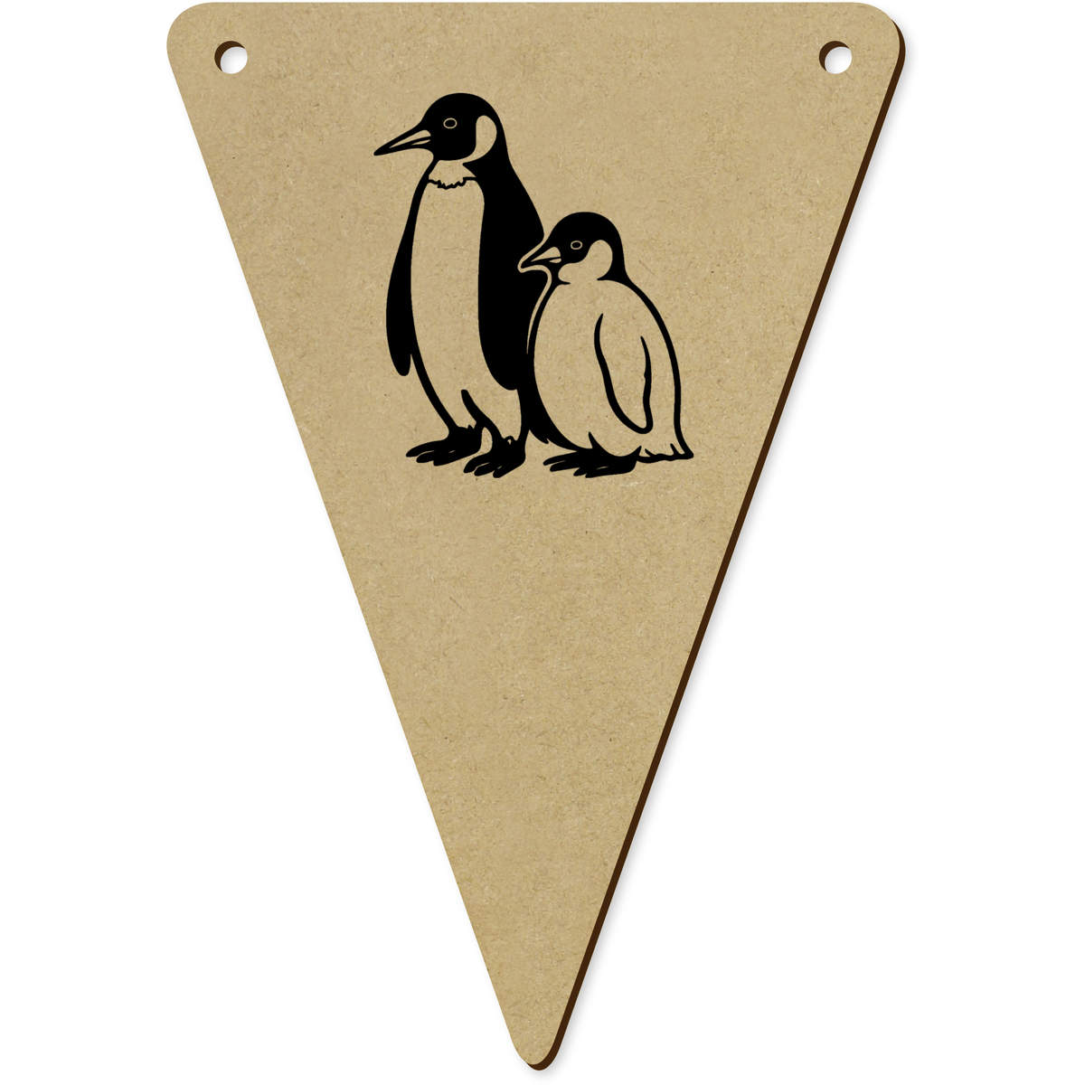 5 x 140mm 'Penguin Mother & Chick' Bunting Pennants / Flags (BN00092342)
