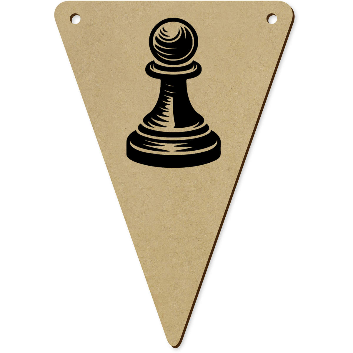 5 x 140mm 'Pawn Chess Piece' Bunting Pennants / Flags (BN00093246)