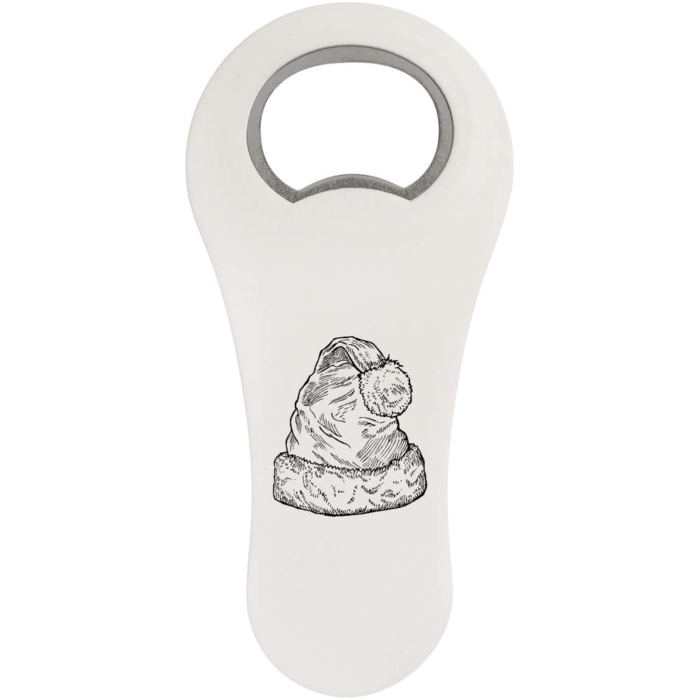 'Santa Hat' Bottle Opener Fridge Magnet (BO00023528)