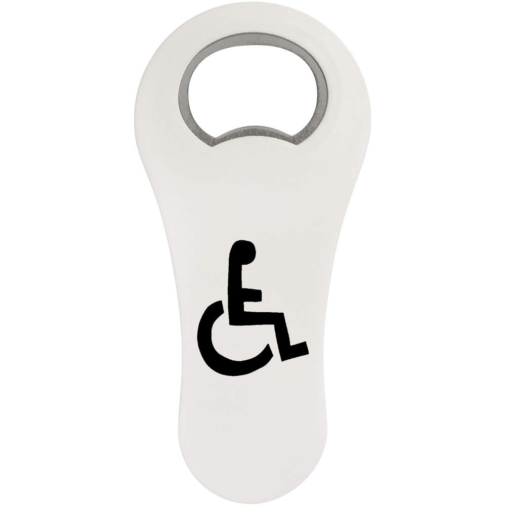 'Wheelchair Symbol' Bottle Opener Fridge Magnet (BO00024773)