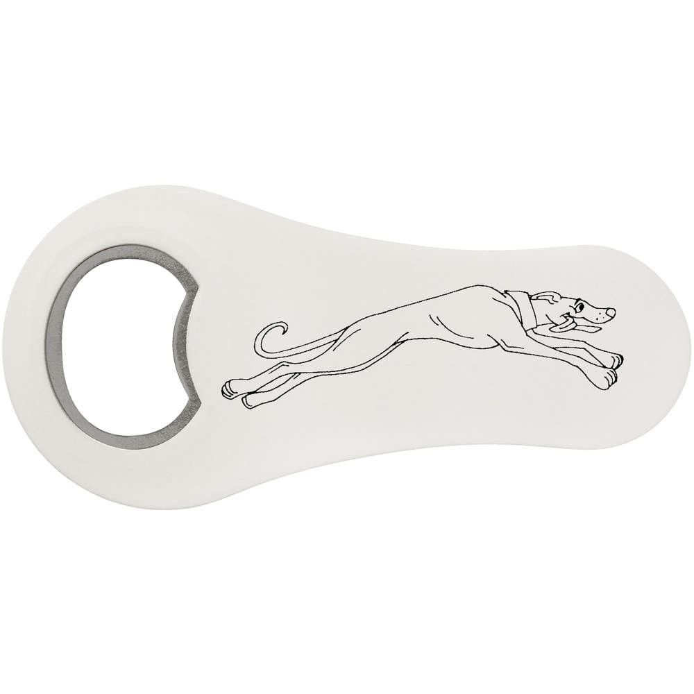 'Running Greyhound' Bottle Opener Fridge Magnet (BO00026728)