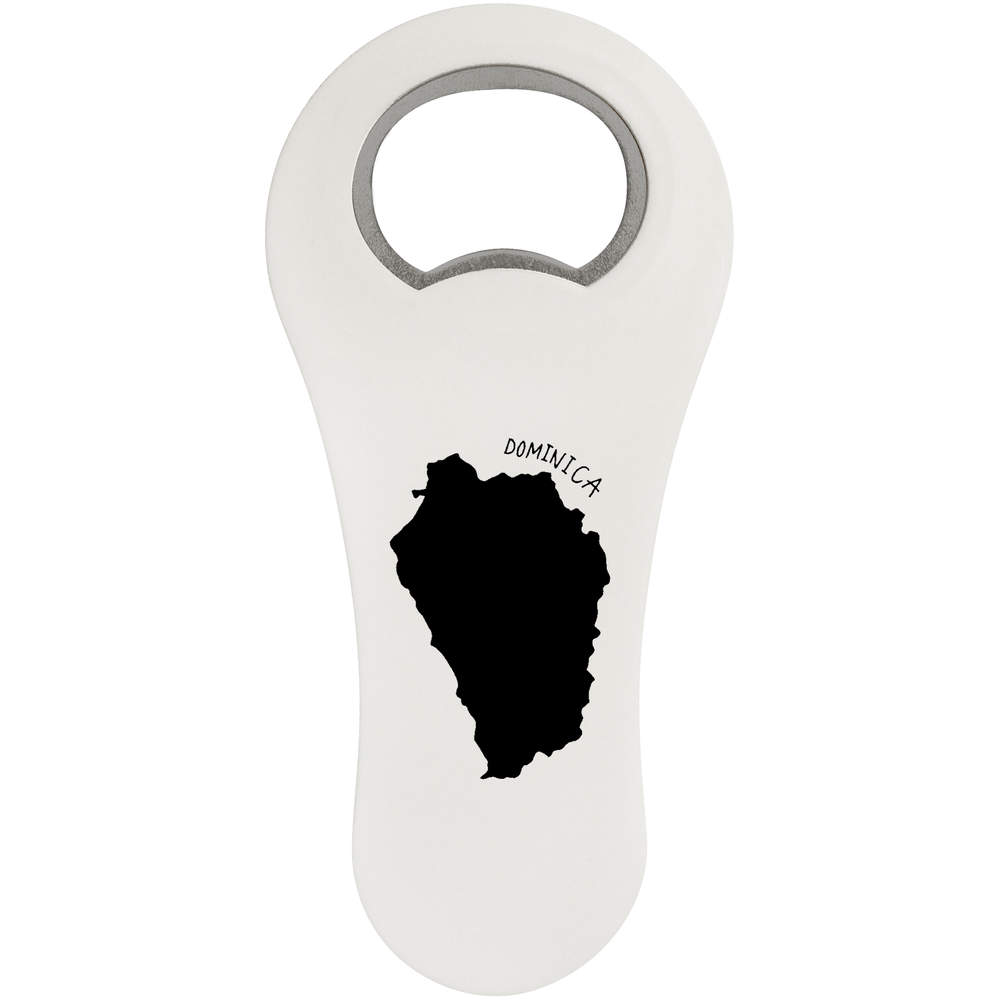 'Dominica Country' Bottle Opener Fridge Magnet (BO00030573)