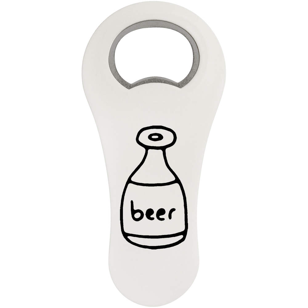 'Beer Bottle' Bottle Opener Fridge Magnet (BO00031331)