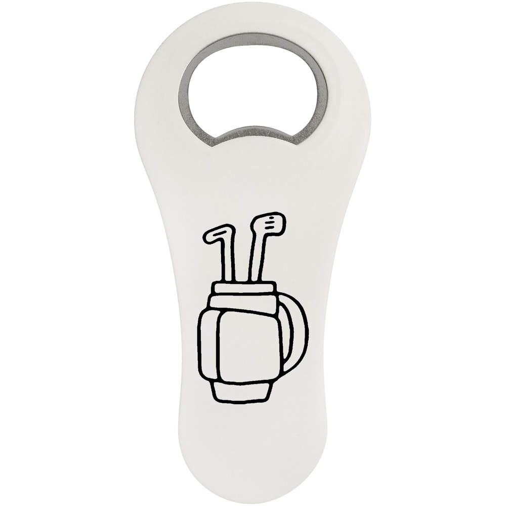 'Golf Bag' Bottle Opener Fridge Magnet (BO00031386)