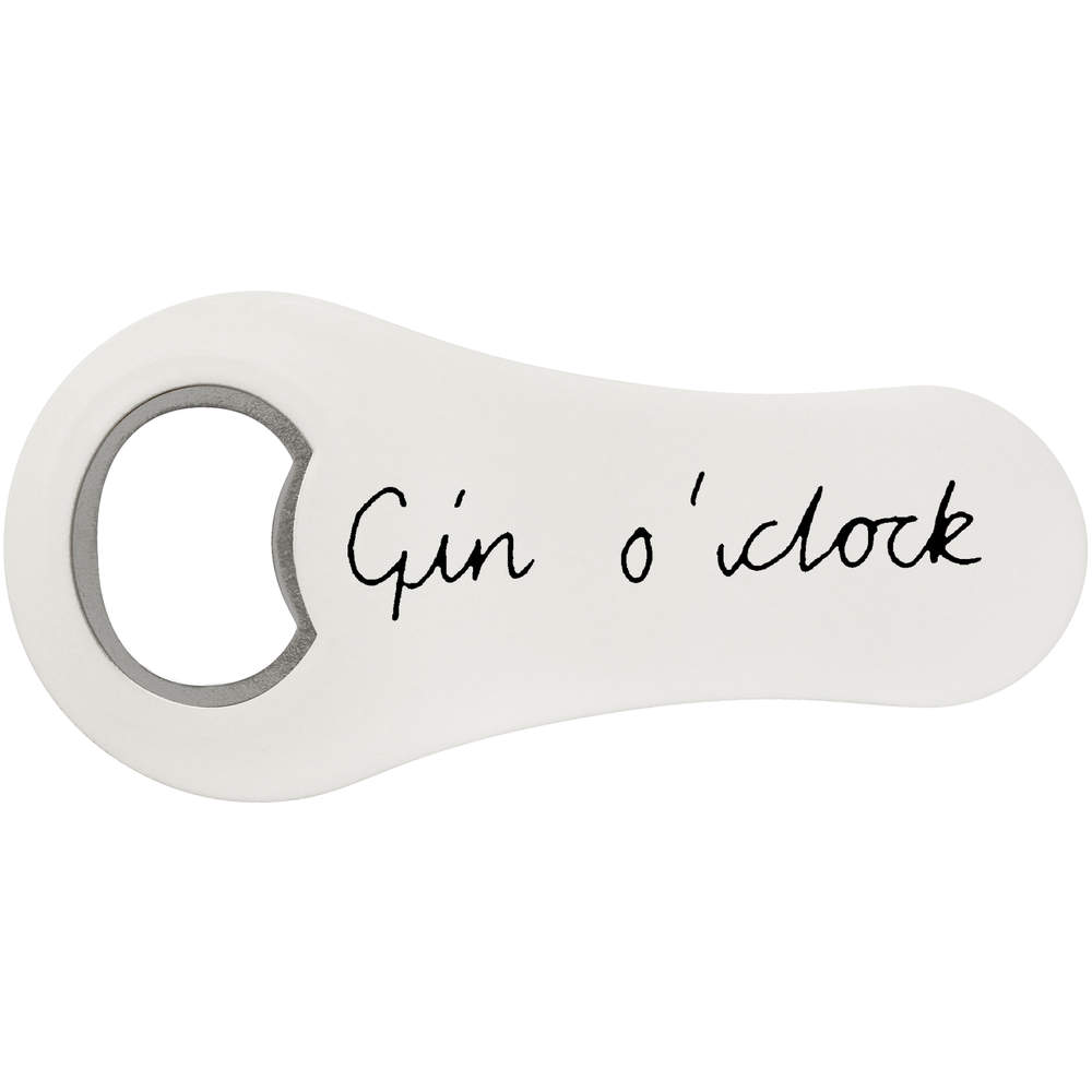 'Gin O'Clock Text' Bottle Opener Fridge Magnet (BO00031523)