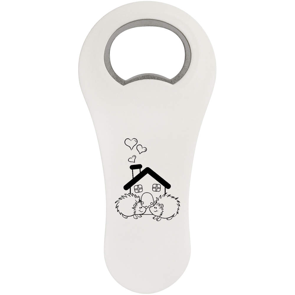'Hedgehog Home' Bottle Opener Fridge Magnet (BO00031674)