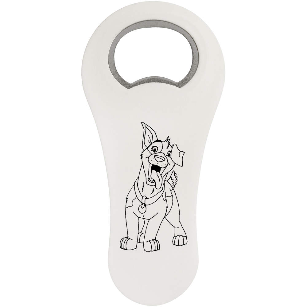'Happy Dog' Bottle Opener Fridge Magnet (BO00031731)