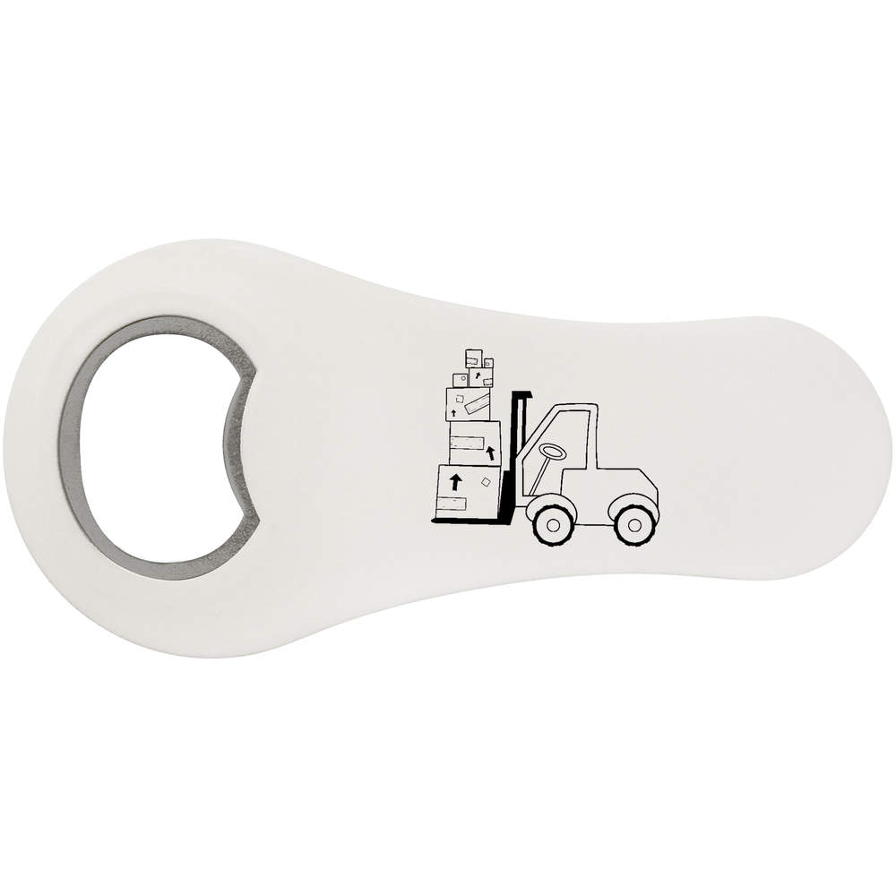 'Forklift Truck' Bottle Opener Fridge Magnet (BO00032871)