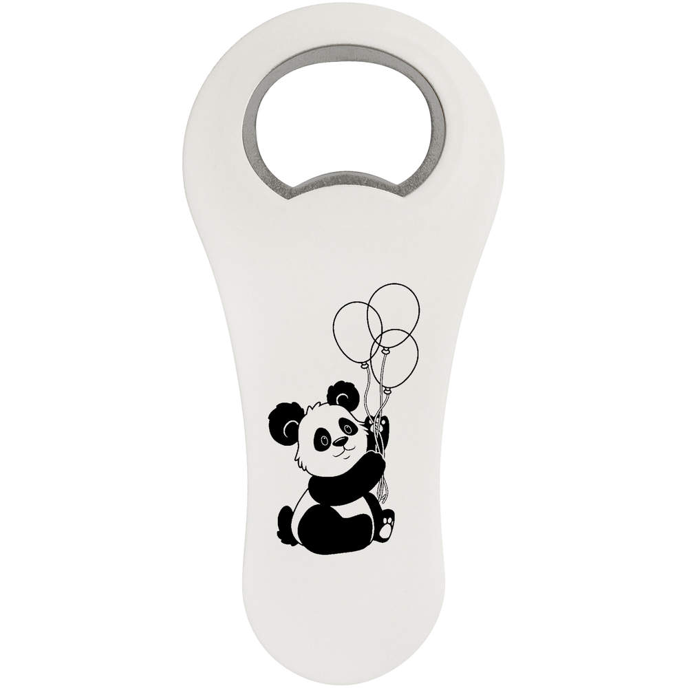 'Balloon Panda' Magnetic Bottle Opener / Fridge Magnet - Flat Bar Tool for Beer, Soft Drinks, Kitchens and Home Bars (BO00034275)