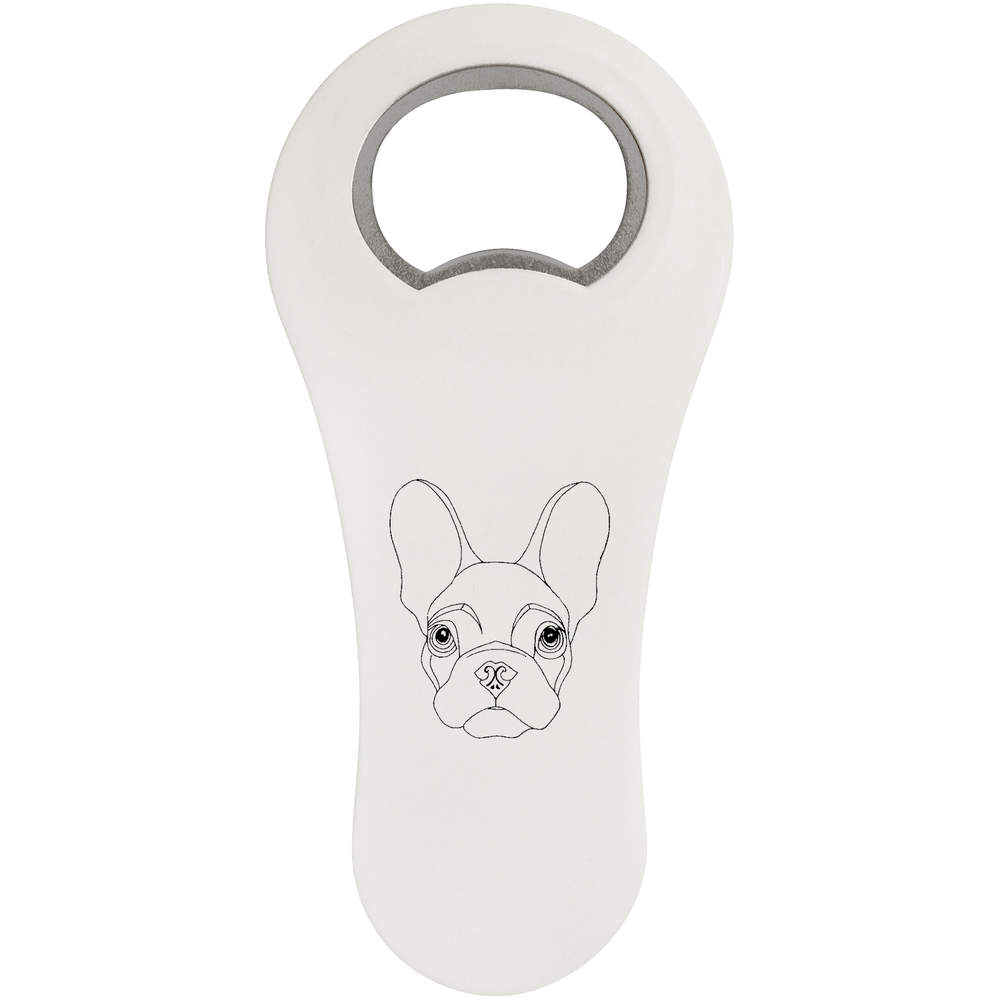 'French Bulldog' Magnetic Bottle Opener / Fridge Magnet - Flat Bar Tool for Beer, Soft Drinks, Kitchens and Home Bars (BO00035627)