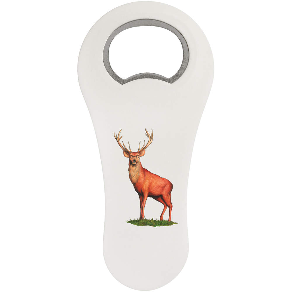 'Red Deer Stag' Bottle Opener Fridge Magnet (BO00037228)