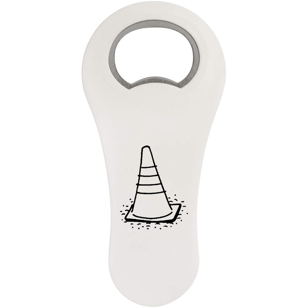 'Traffic Cone' Bottle Opener Fridge Magnet (BO00037520)
