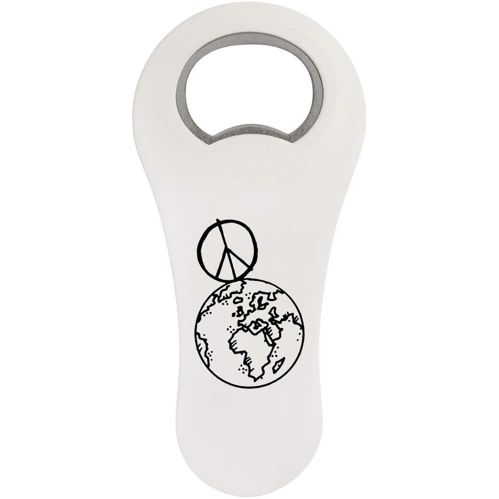 'World Peace' Bottle Opener Fridge Magnet (BO00038178)