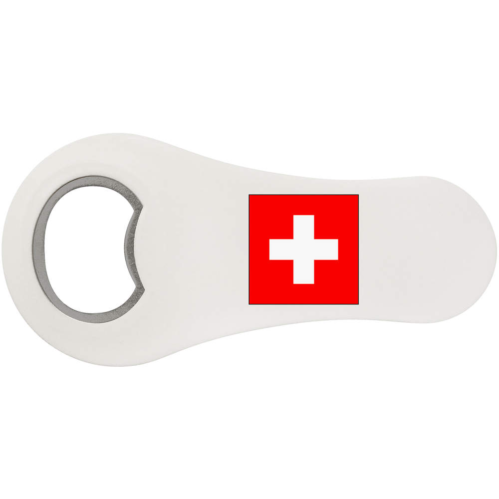 'Switzerland Flag' Bottle Opener Fridge Magnet (BO00039202)