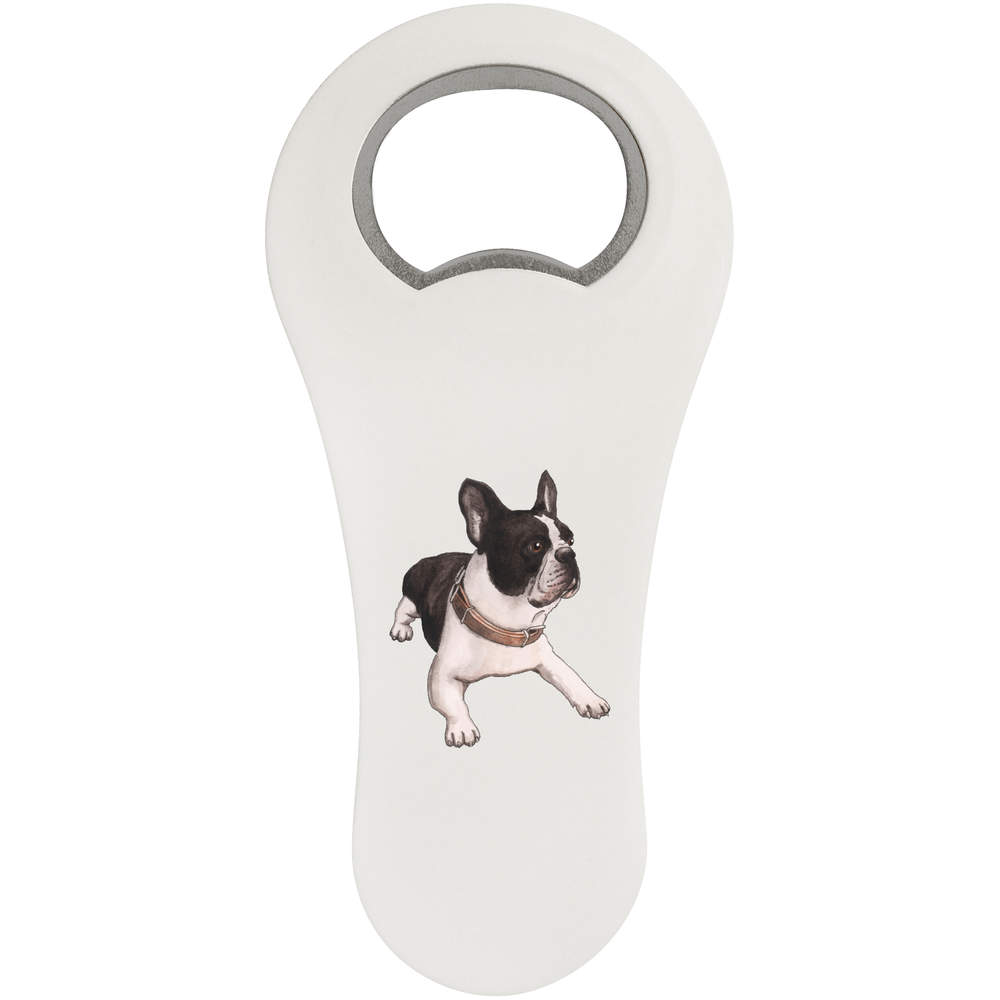 'French Bulldog' Magnetic Bottle Opener / Fridge Magnet - Flat Bar Tool for Beer, Soft Drinks, Kitchens and Home Bars (BO00039939)
