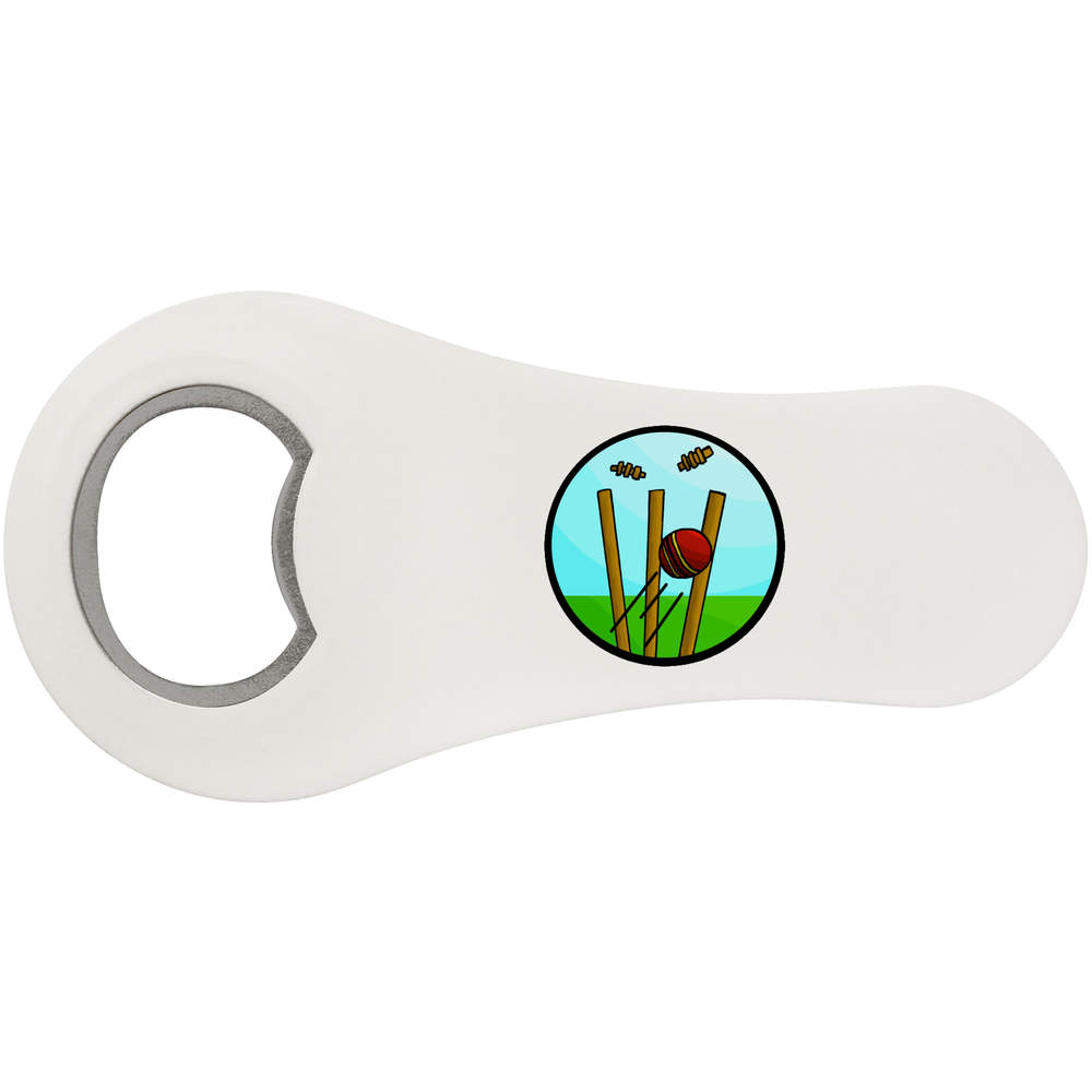 'Cricket Wickets' Bottle Opener Fridge Magnet (BO00040997)