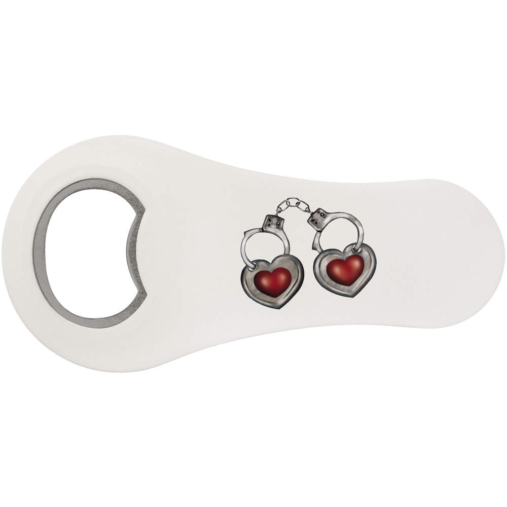 'Heart Handcuffs' Bottle Opener Fridge Magnet (BO00043281)