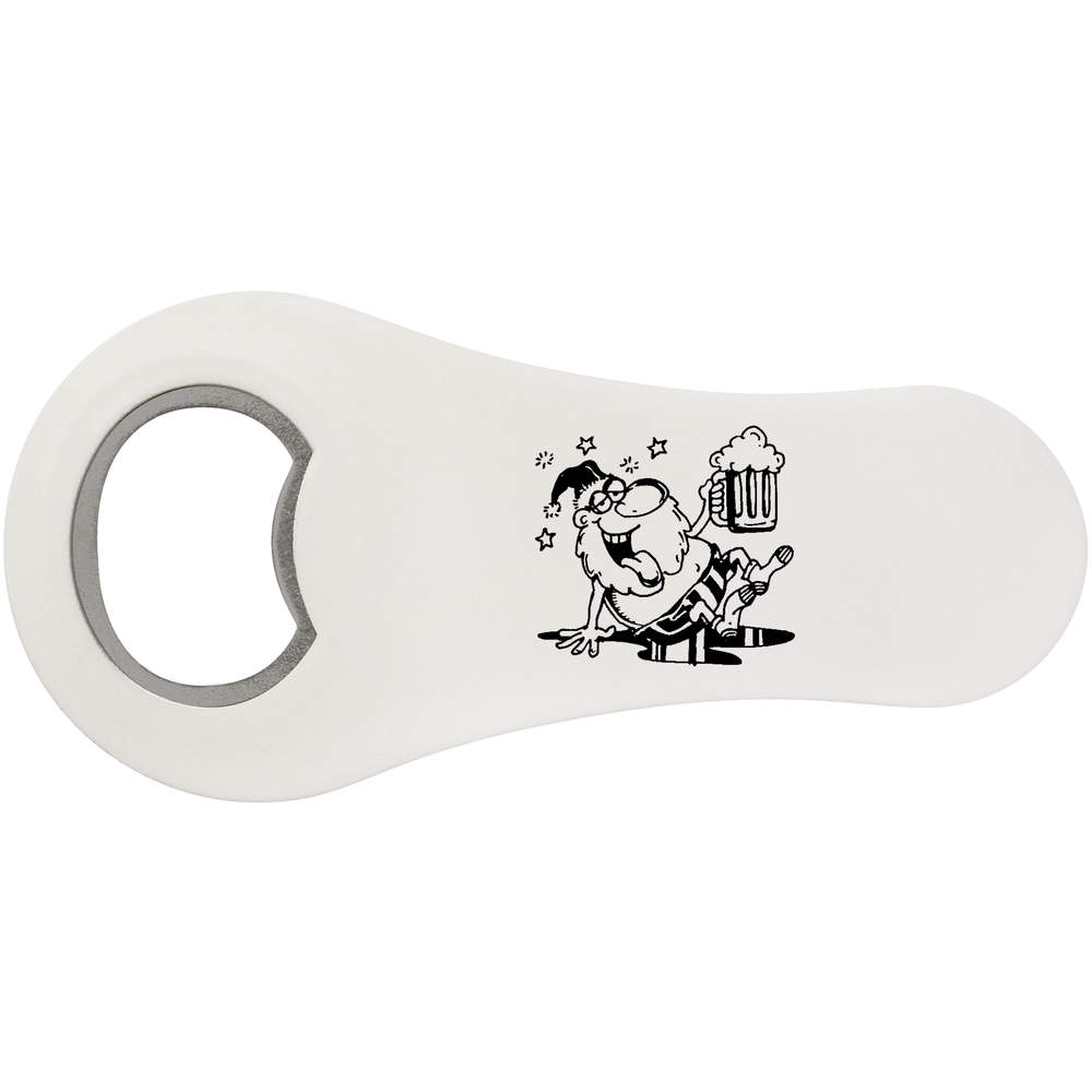 'Santa With Beer' Bottle Opener Fridge Magnet (BO00043838)