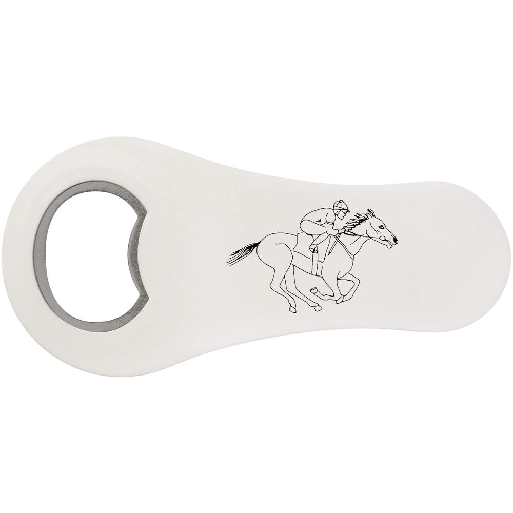 'Jockey Riding Horse' Bottle Opener Fridge Magnet (BO00045667)
