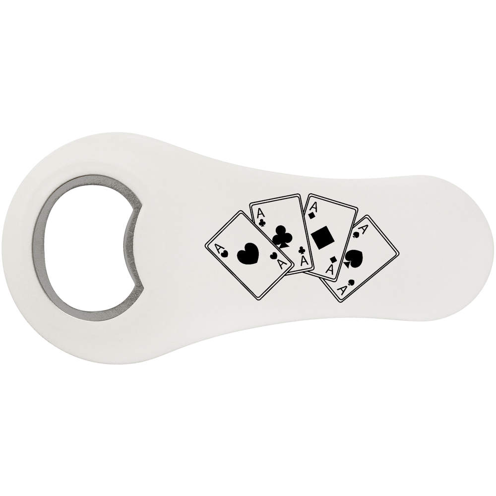 'Aces Playing Cards' Bottle Opener Fridge Magnet (BO00046134)
