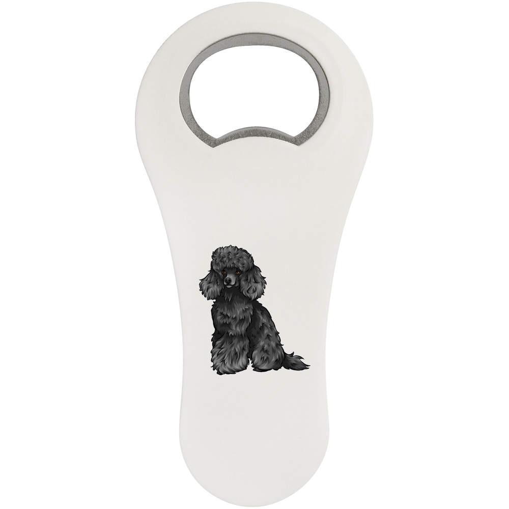 'Black Toy Poodle' Bottle Opener Fridge Magnet (BO00061029)