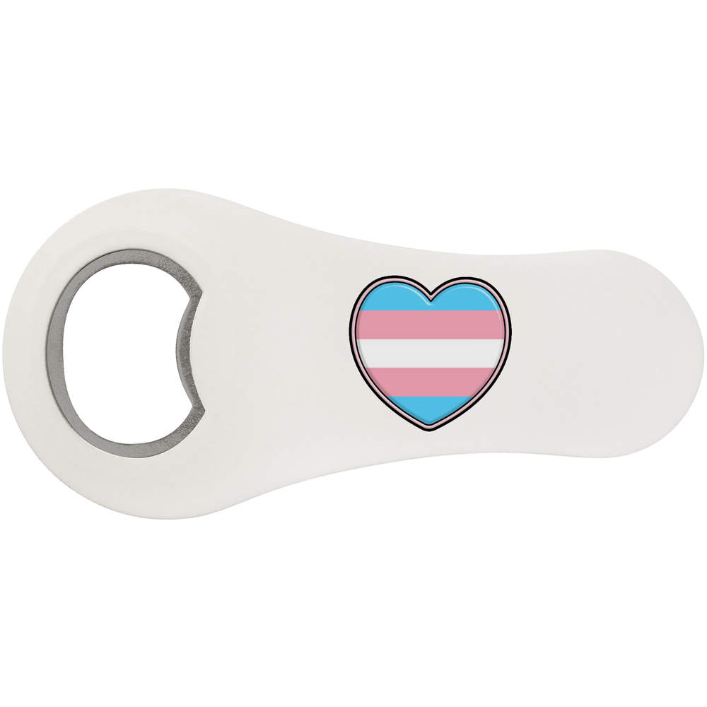 'Transgender Pride Heart' Bottle Opener Fridge Magnet (BO00061169)