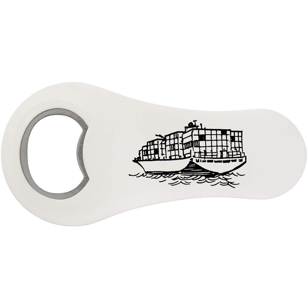'Container Ship' Bottle Opener Fridge Magnet (BO00063247)