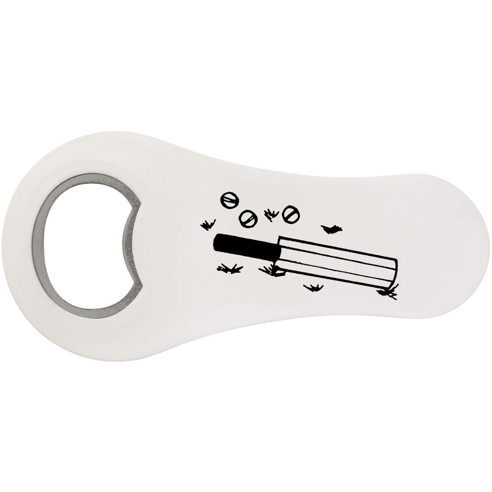 'Cricket Bat & Balls' Bottle Opener Fridge Magnet (BO00063442)