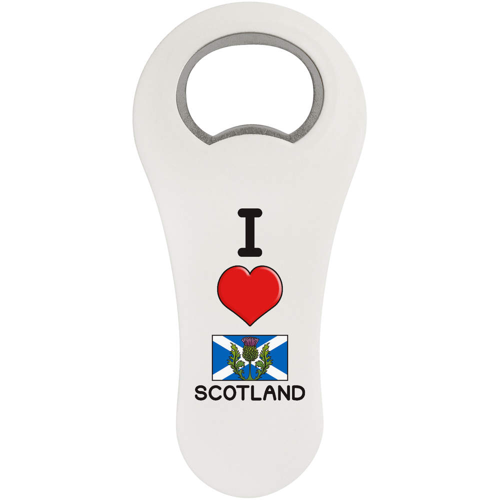 'I Love Scotland' Bottle Opener Fridge Magnet (BO00063784)