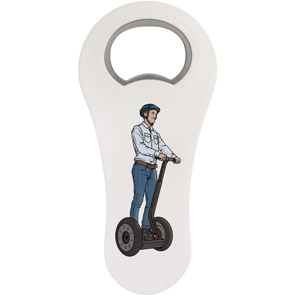 'Personal Transporter Man' Bottle Opener Fridge Magnet (BO00065896)