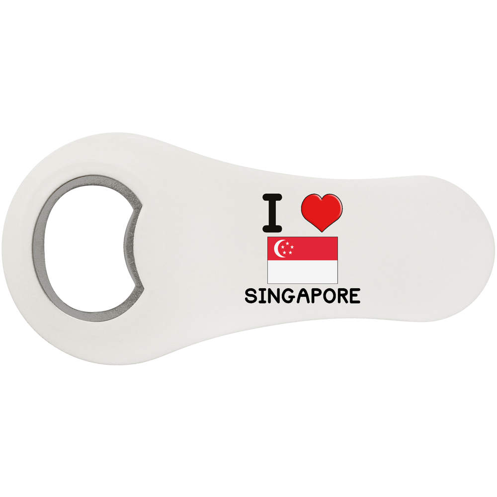 'I Love Singapore' Bottle Opener Fridge Magnet (BO00069366)