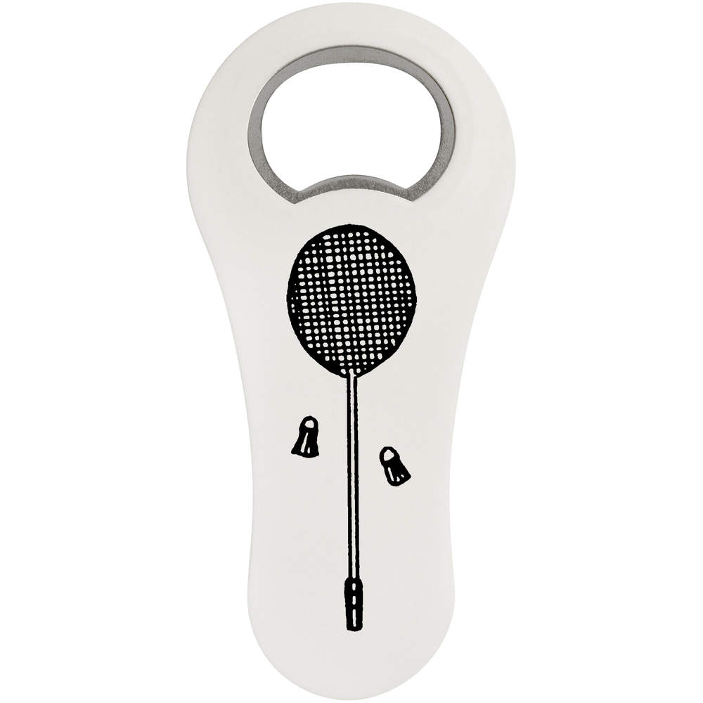 'Badminton Racket' Bottle Opener Fridge Magnet (BO00070050)