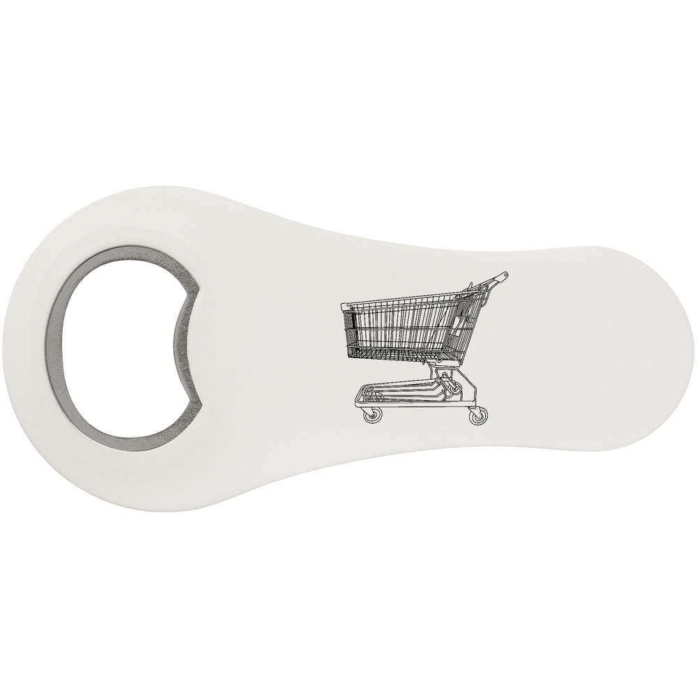 'Shopping Trolley' Bottle Opener Fridge Magnet (BO00072107)