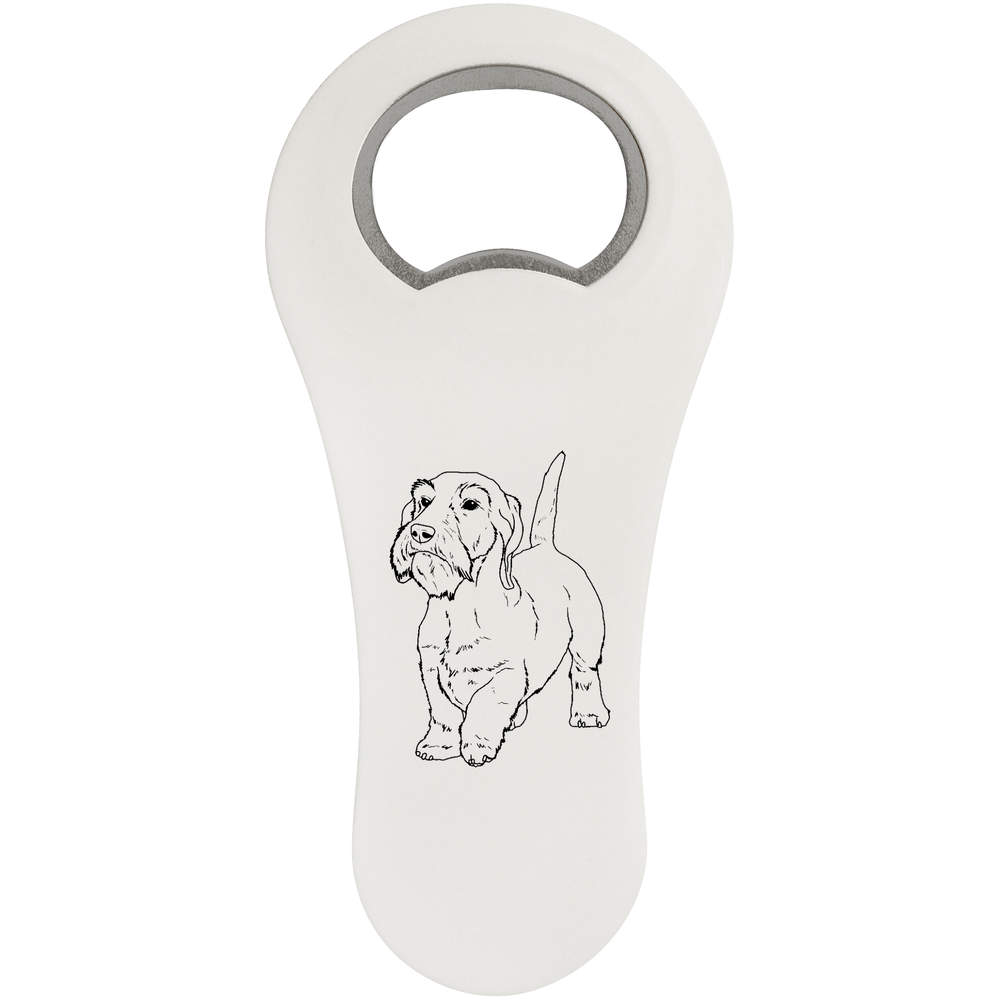 'Wire Haired Dachshund' Bottle Opener Fridge Magnet (BO00072286)
