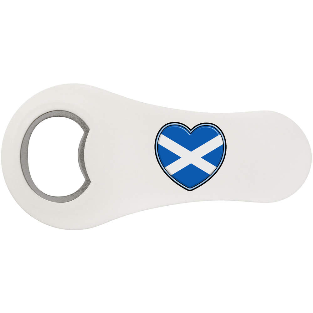 'Scotland Flag Heart' Bottle Opener Fridge Magnet (BO00073694)