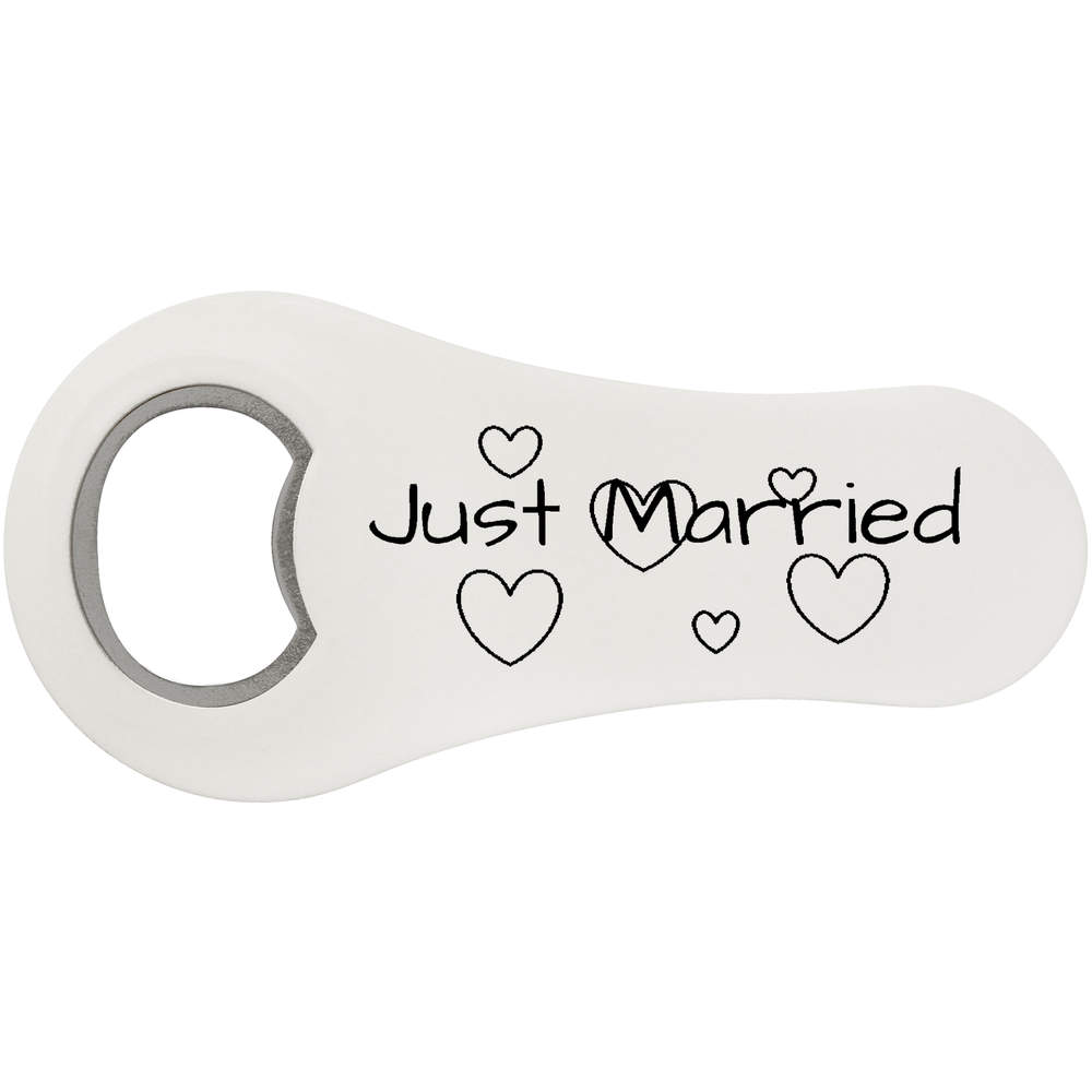 'Just Married ' Bottle Opener Fridge Magnet (BO00074759)