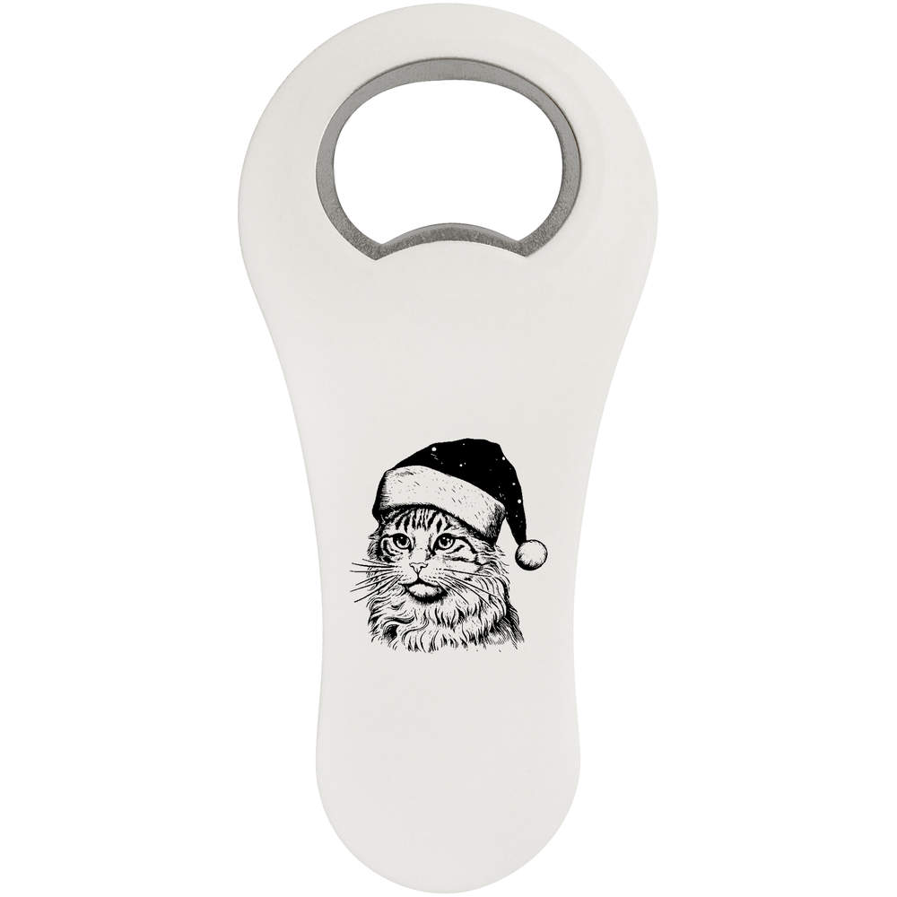 'Christmas Cat' Bottle Opener Fridge Magnet (BO00078667)