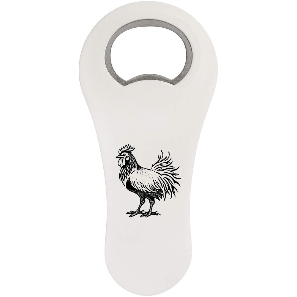 'Farmyard Rooster' Bottle Opener Fridge Magnet (BO00079928)