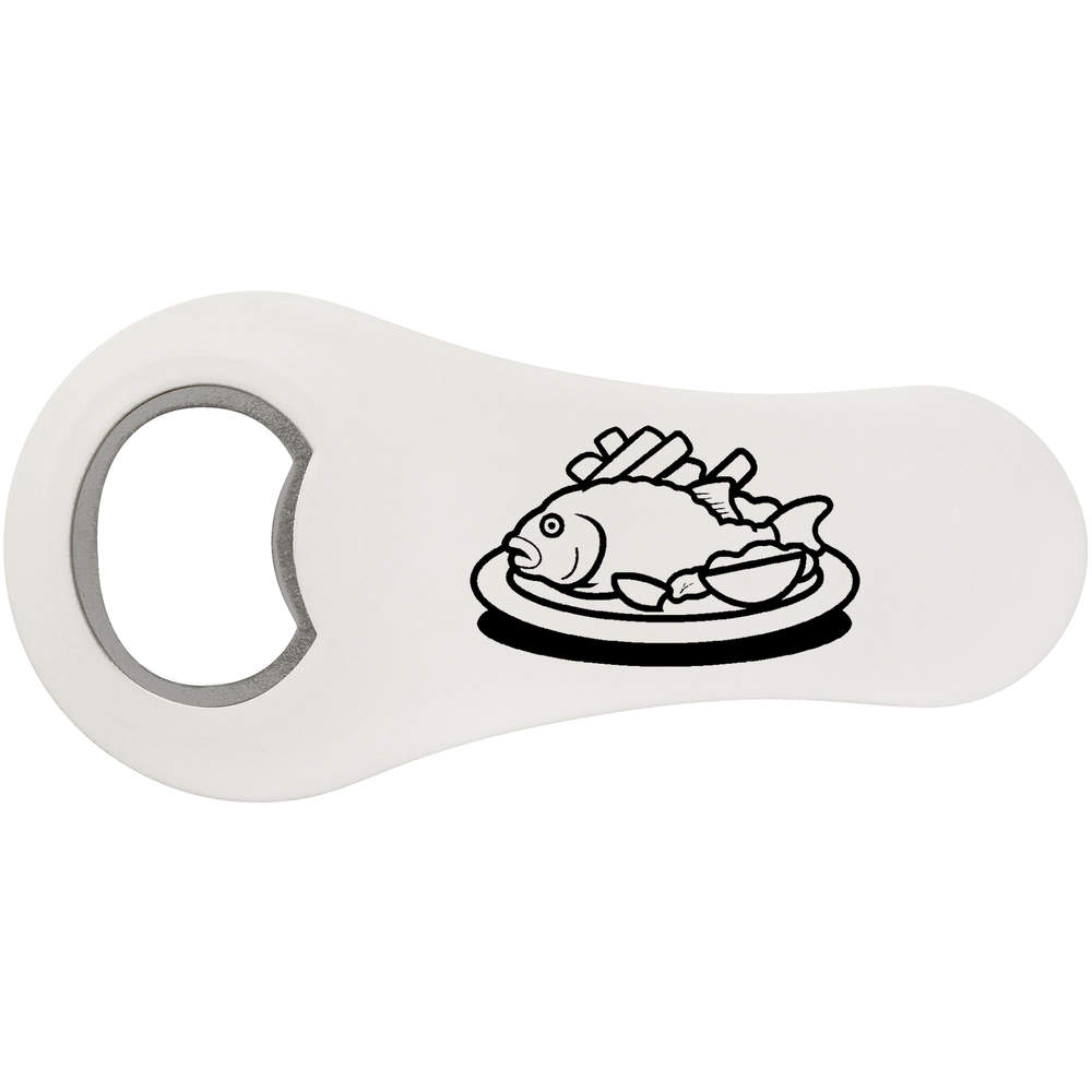 'Fish and Chips' Bottle Opener Fridge Magnet (BO00081699)