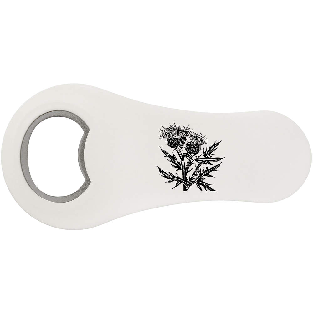 'Abstract Thistles' Bottle Opener Fridge Magnet (BO00082500)