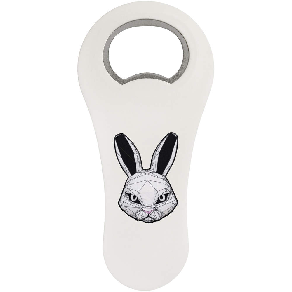 'Cyberpunk White Rabbit' Bottle Opener Fridge Magnet (BO00082562)