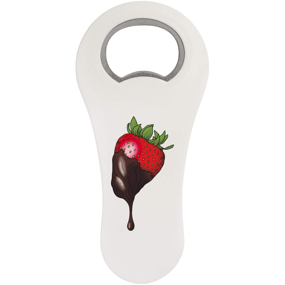 'Chocolate Strawberry' Magnetic Bottle Opener / Fridge Magnet - Flat Bar Tool for Beer, Soft Drinks, Kitchens and Home Bars (BO00082652)