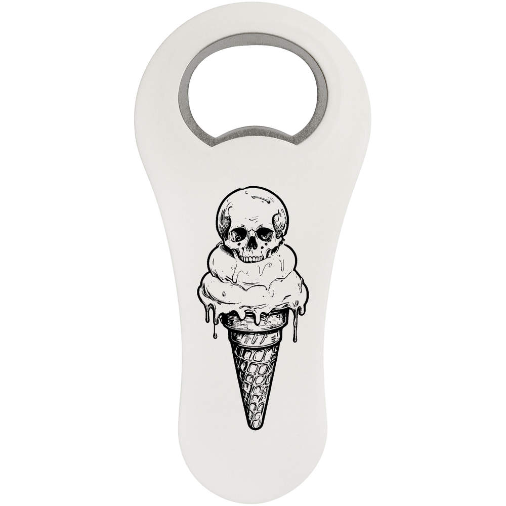'Skull Icecream' Bottle Opener Fridge Magnet (BO00082825)
