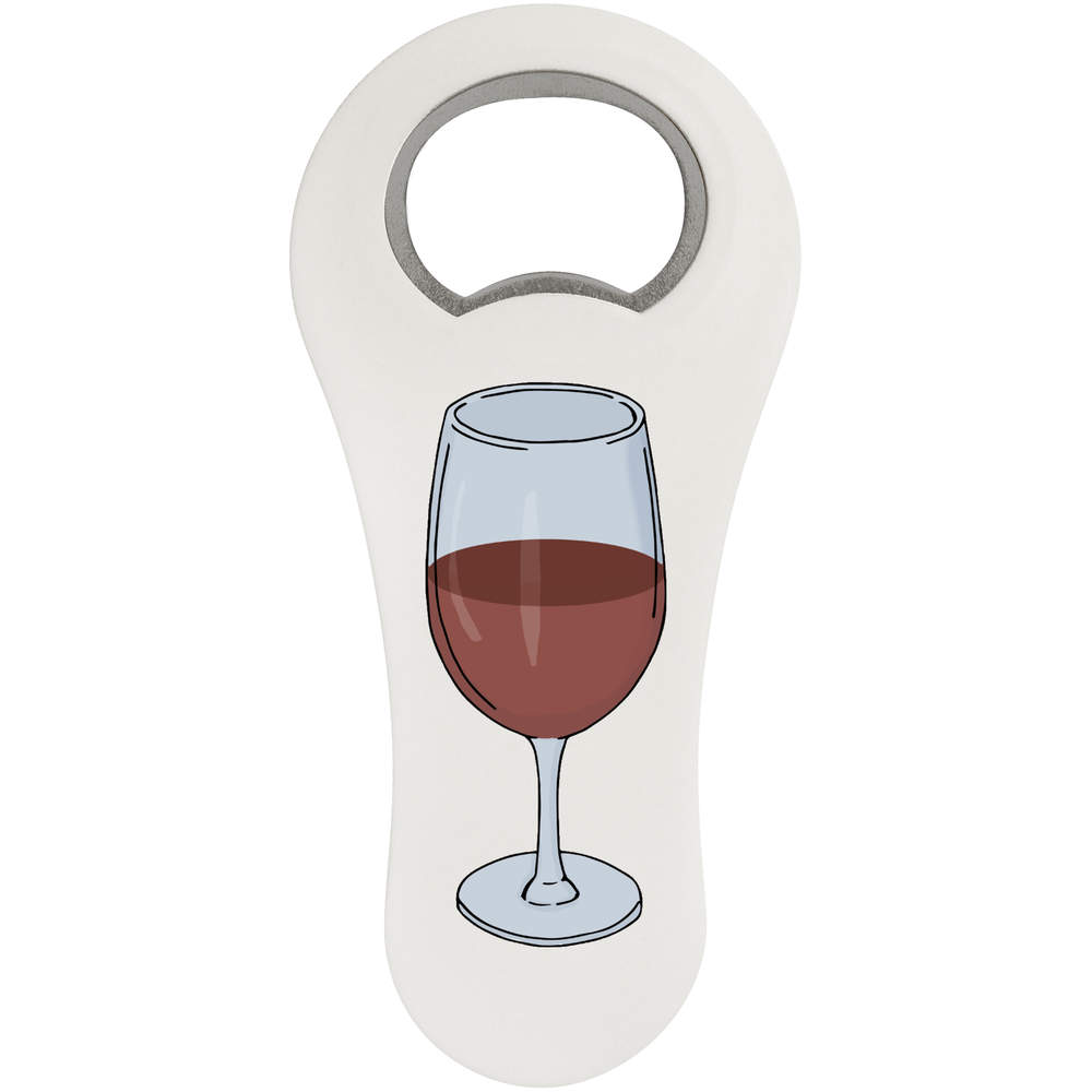 'Red Wine Glass' Bottle Opener Fridge Magnet (BO00083424)