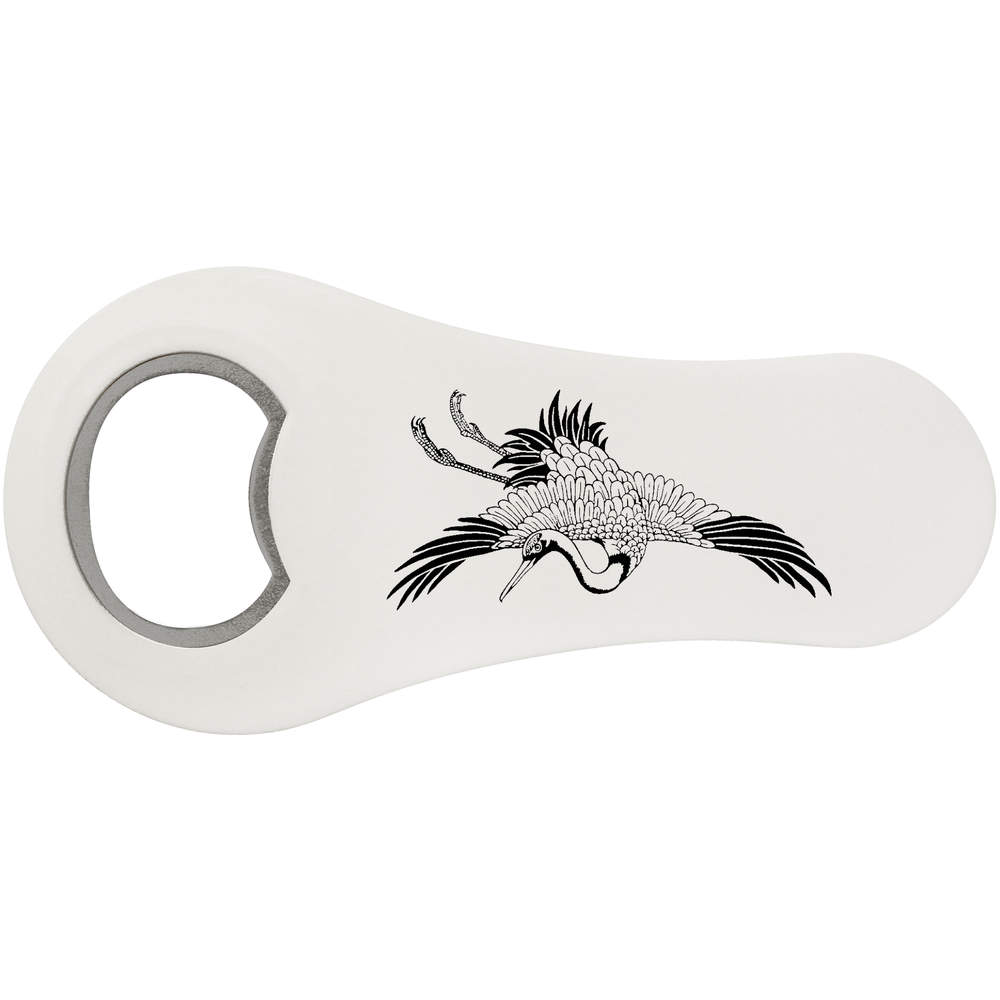 'Japanese Crane Bird' Bottle Opener Fridge Magnet (BO00085859)
