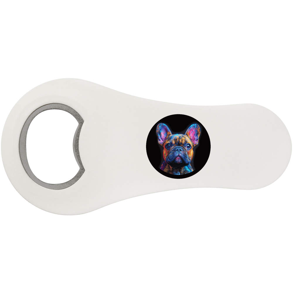 'French Bulldog' Magnetic Bottle Opener / Fridge Magnet - Flat Bar Tool for Beer, Soft Drinks, Kitchens and Home Bars (BO00085902)