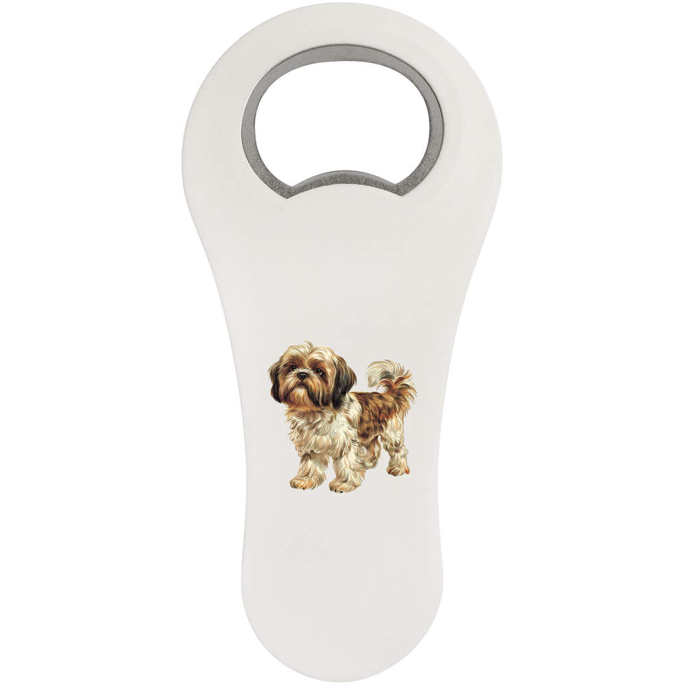 'Shih Tzu Dog Standing' Bottle Opener Fridge Magnet (BO00086700)